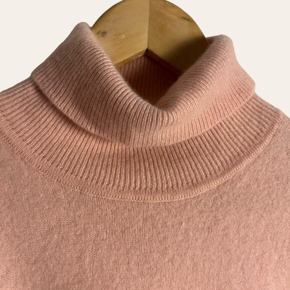 Vintage CF Cashmere Pink Long Sleeve Turtleneck Pullover Sweater Size S - Picture 2 of 7